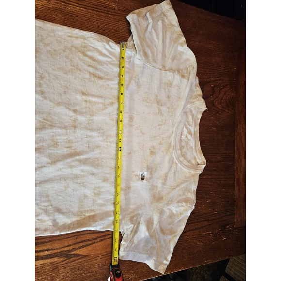 The North Face‎ Men's Lg Short Sleeve Brown Tie Dye Box Logo Crew T-Shirt (A379) - Picture 4 of 6